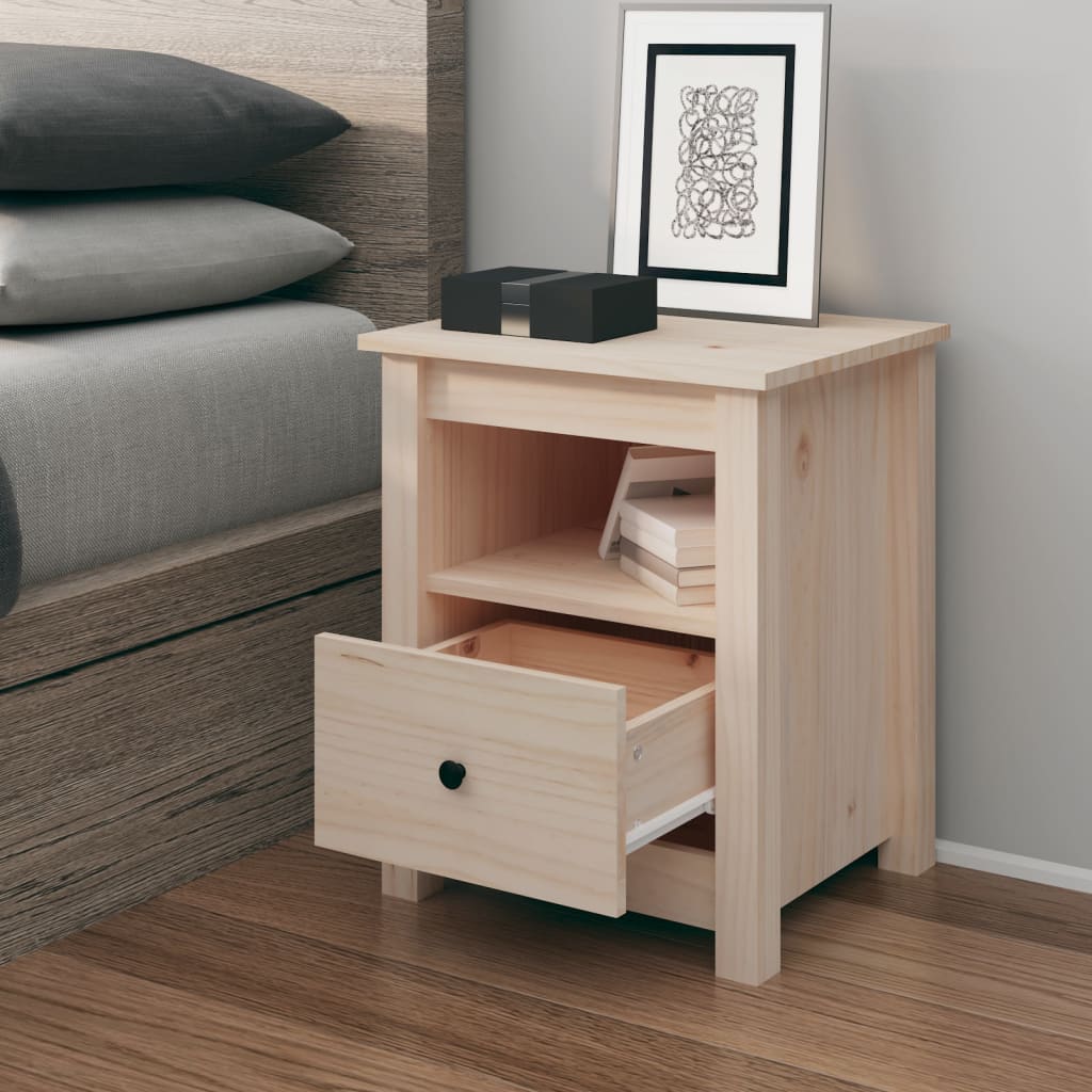 Bedside Cabinets 2 Pcs 40X35X49 Cm Solid Wood Pine