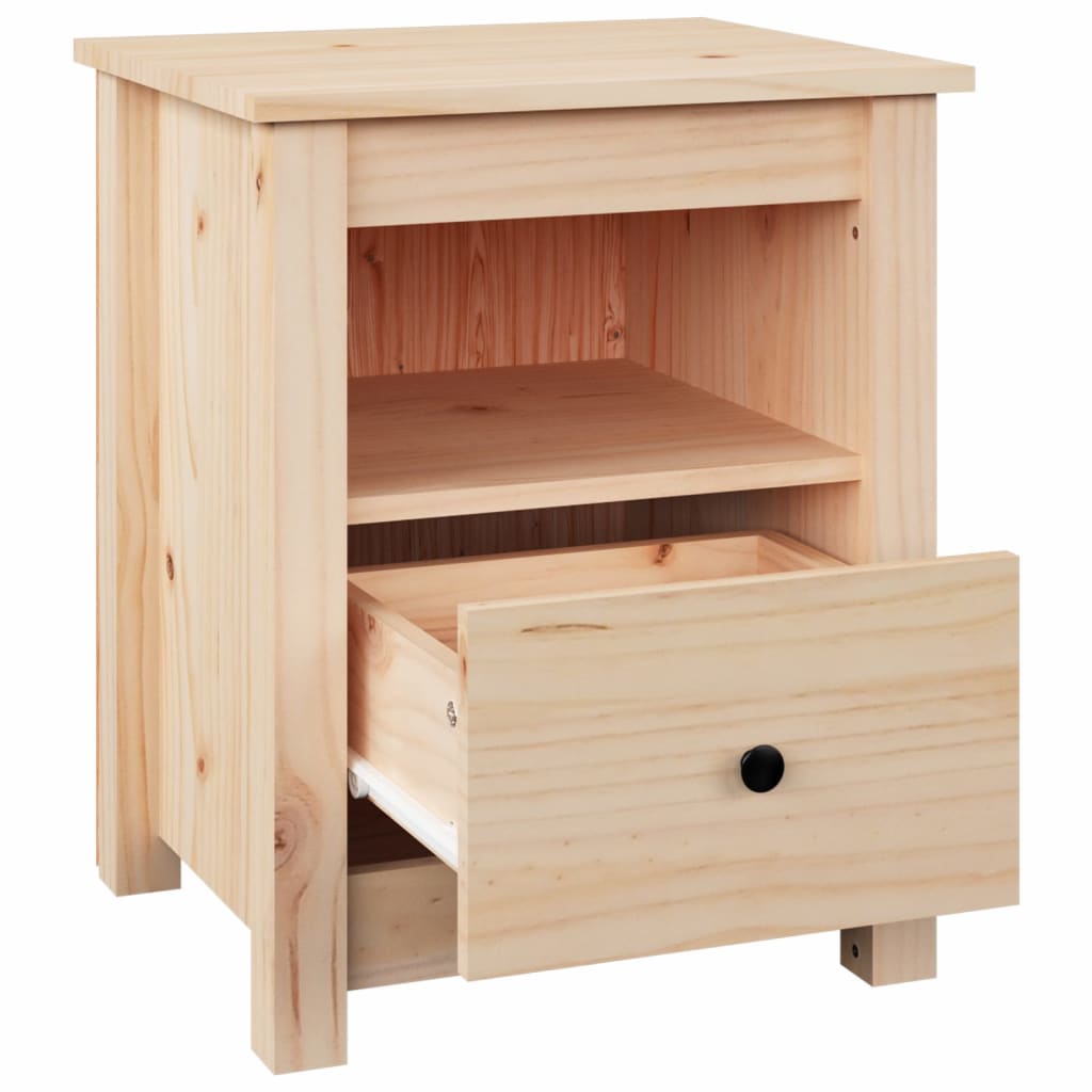 Bedside Cabinets 2 Pcs 40X35X49 Cm Solid Wood Pine