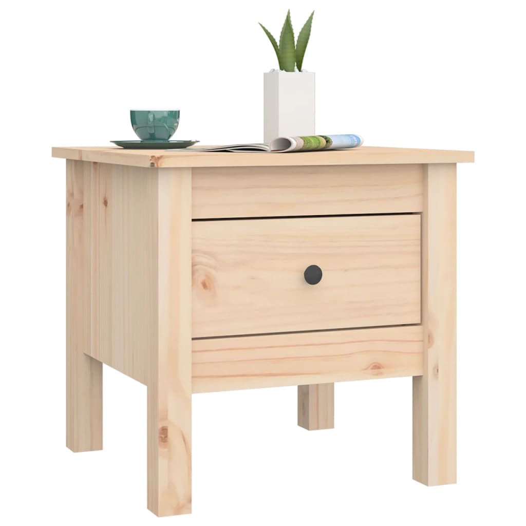 Side Table Solid Wood Pine