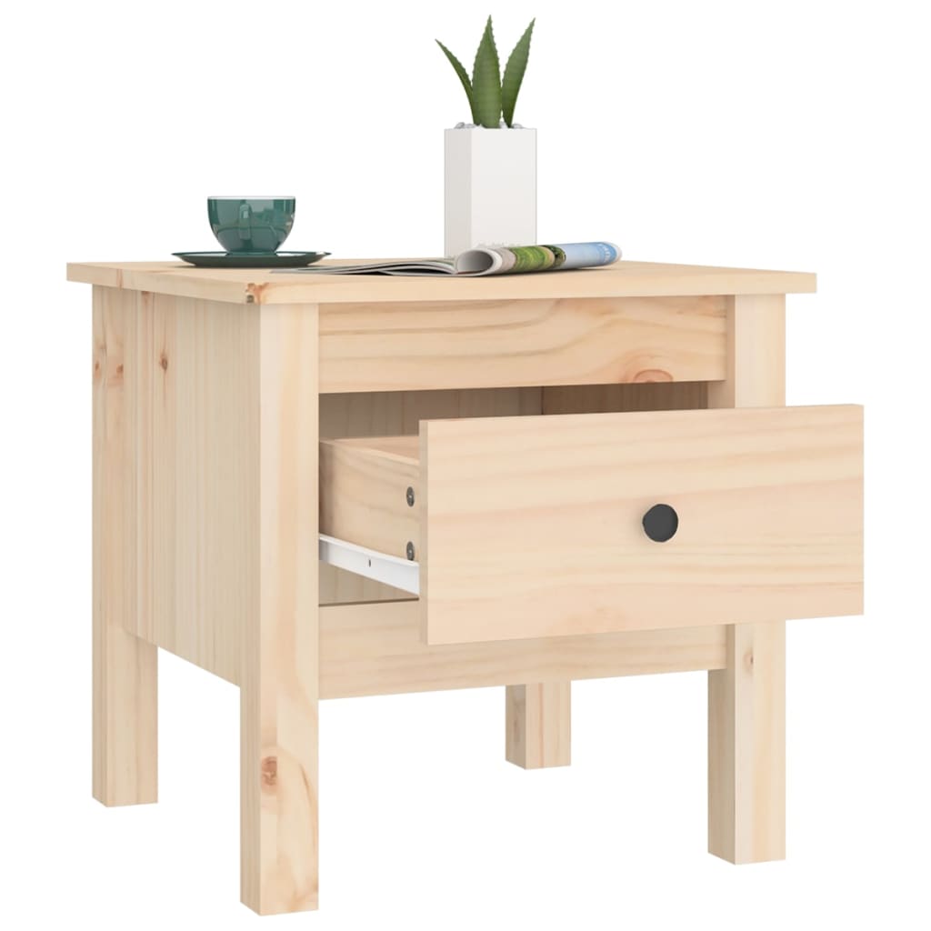 Side Table Solid Wood Pine