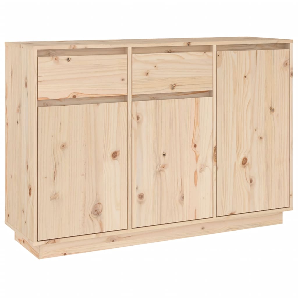Sideboard 110X34X75 Cm Solid Wood Pine