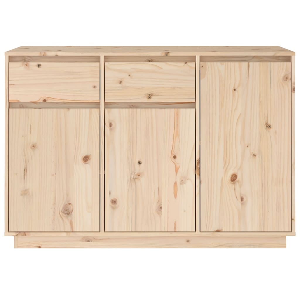 Sideboard 110X34X75 Cm Solid Wood Pine