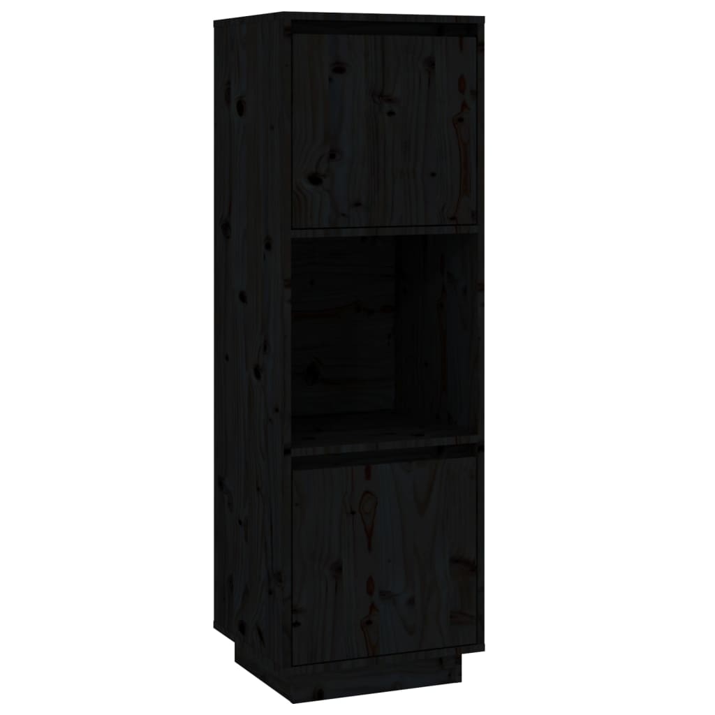 Highboard 38X35X117 Cm Solid Wood Pine