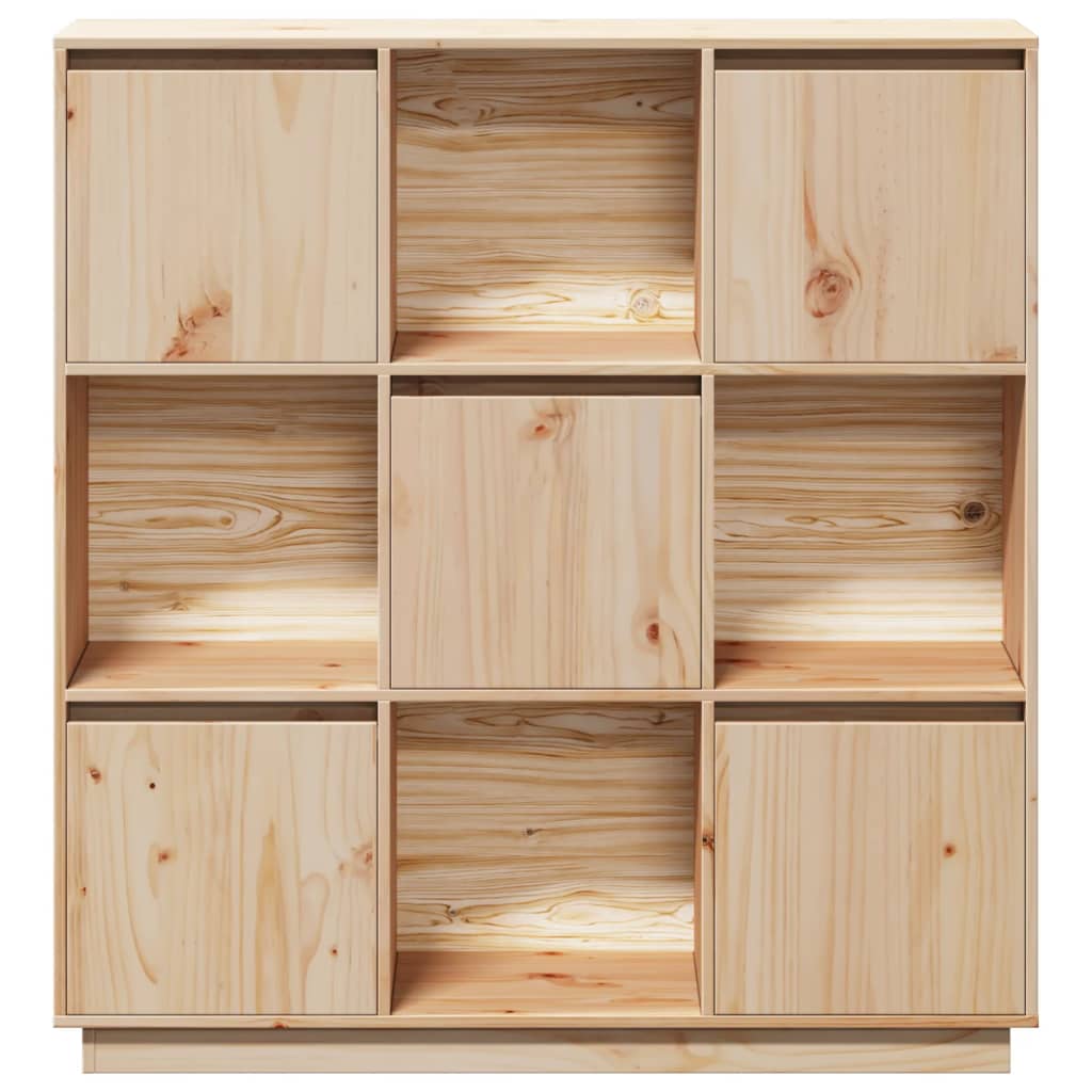Highboard 110.5X35X117 Cm Solid Wood Pine