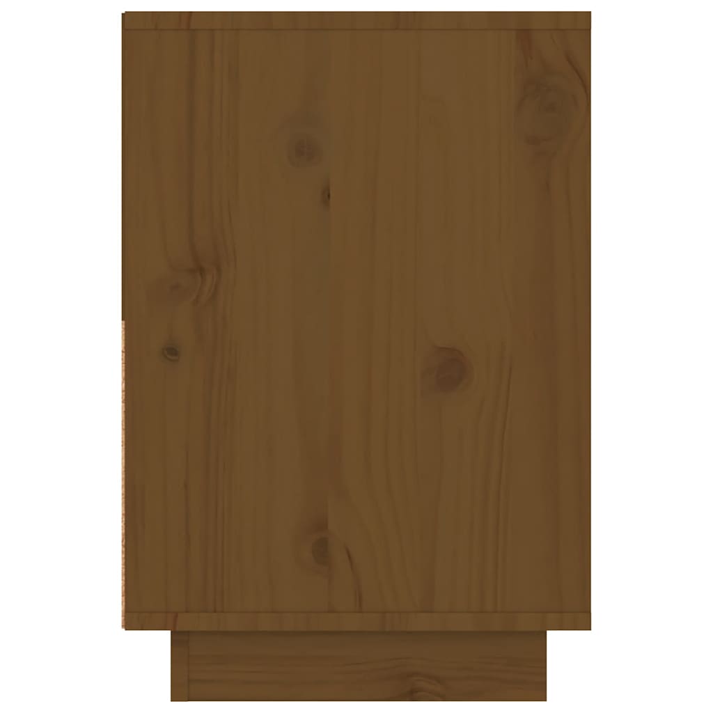 Bedside Cabinet 60X34X51 Cm Solid Wood Pine