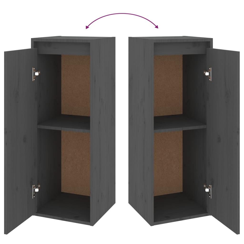 Tv Cabinets 2 Pcs Solid Wood Pine