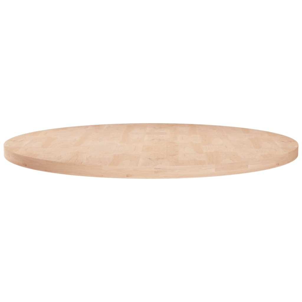 Round Table Top Ø40X4 Cm Untreated Solid Wood Oak
