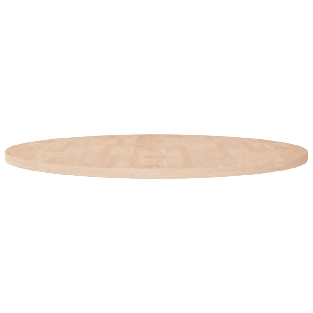 Round Table Top Ø40X4 Cm Untreated Solid Wood Oak