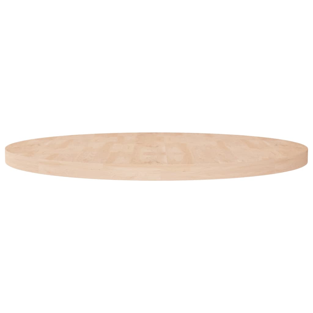 Round Table Top Ø40X4 Cm Untreated Solid Wood Oak