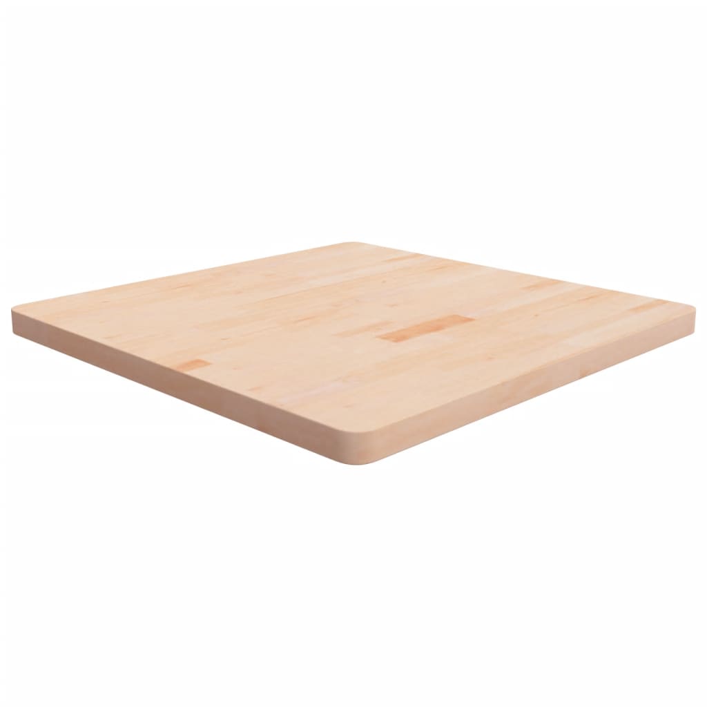 Square Table Top 40X40X4Cm Treated Solid Wood Oak