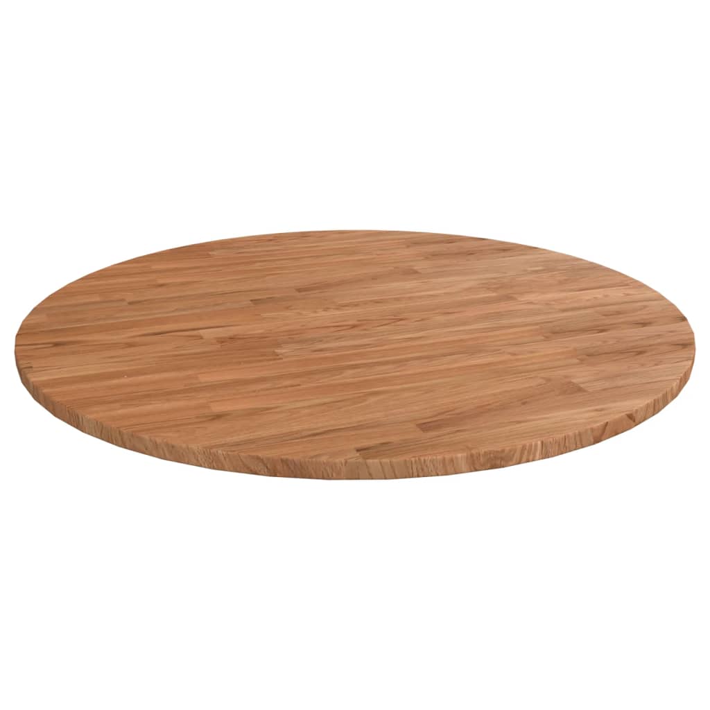 Round Table Top Ø40X4 Cm Untreated Solid Wood Oak