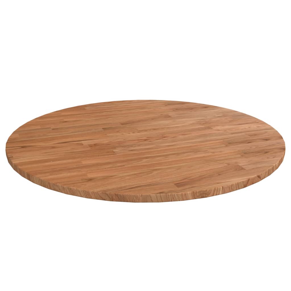 Round Table Top Ø40X4 Cm Untreated Solid Wood Oak