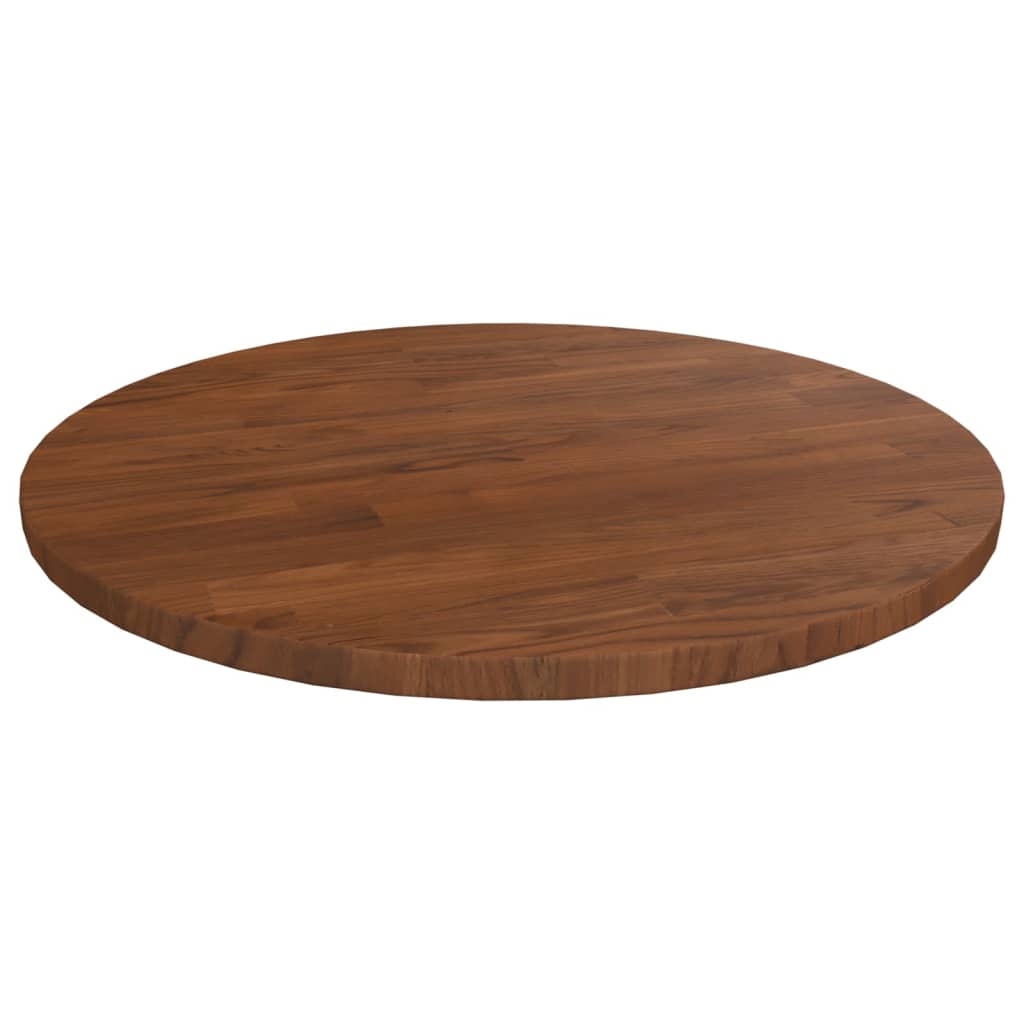 Round Table Top Ø40X4 Cm Untreated Solid Wood Oak