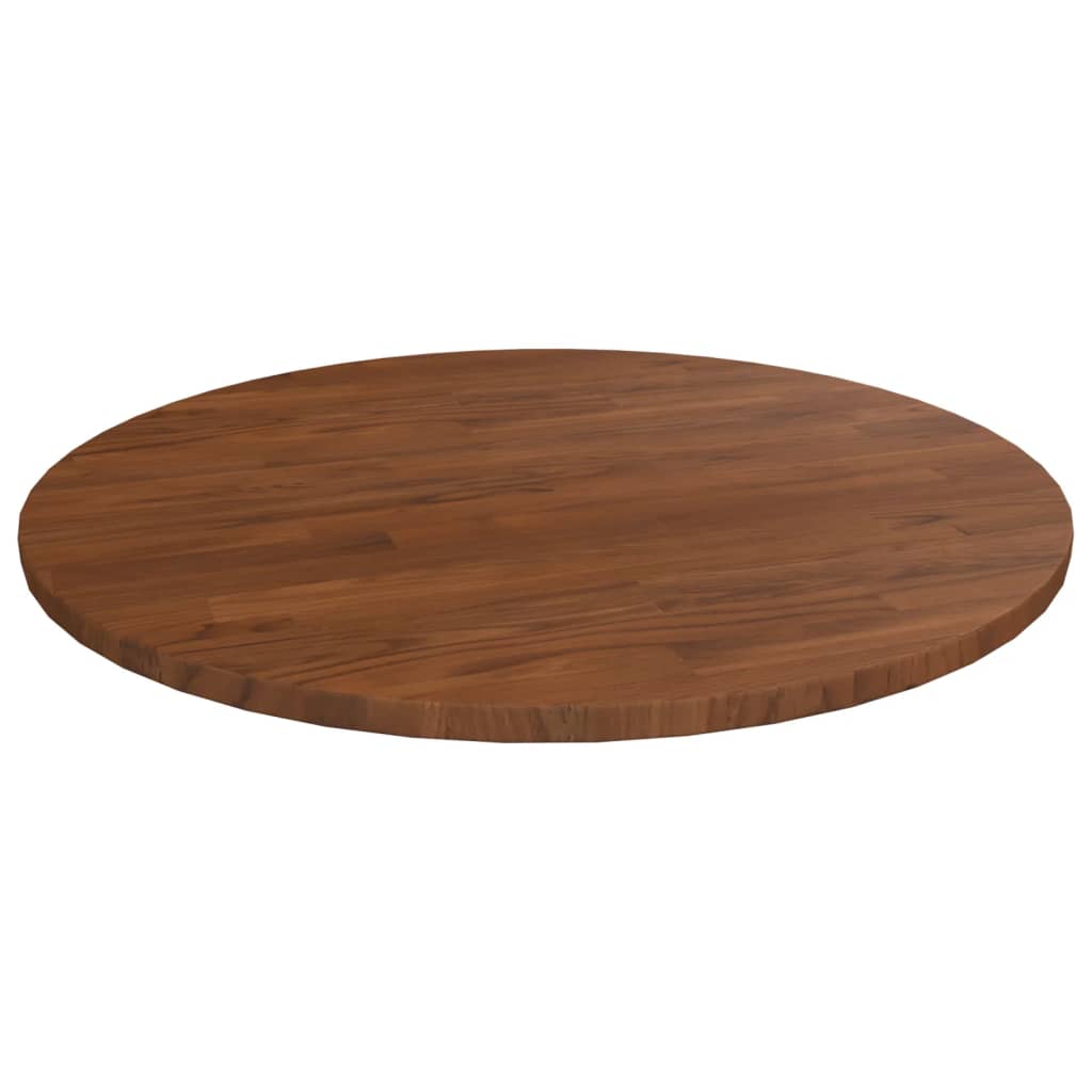 Round Table Top Ø40X4 Cm Untreated Solid Wood Oak