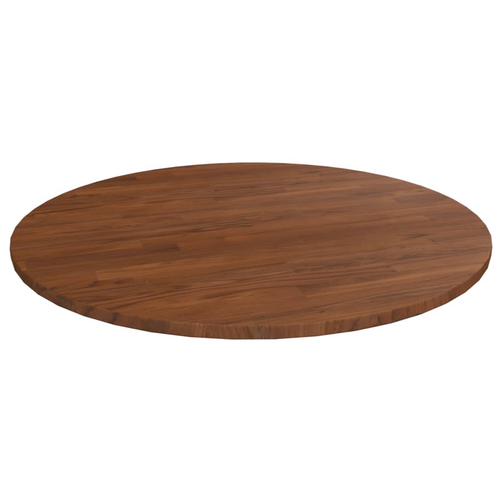 Round Table Top Ø40X4 Cm Untreated Solid Wood Oak