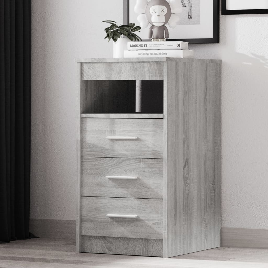 Drawer Cabinet 40X50X76 Cm Engineered Wood