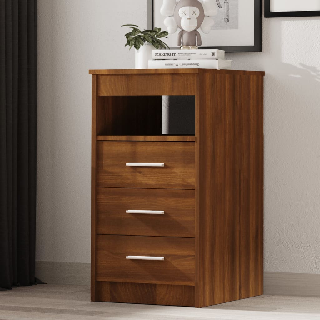 Drawer Cabinet 40X50X76 Cm Engineered Wood