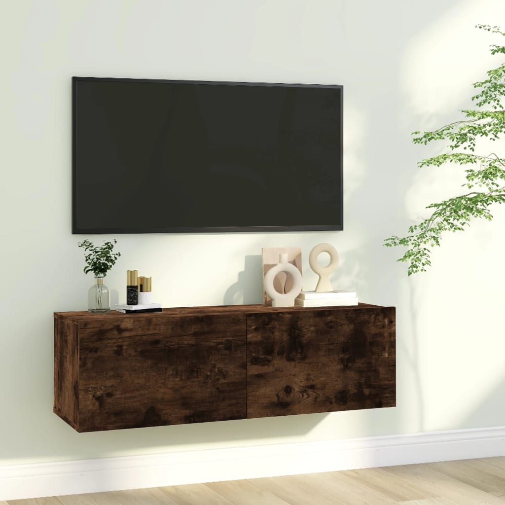 Tv Wall Cabinet 120X30X30 Cm Engineered Wood
