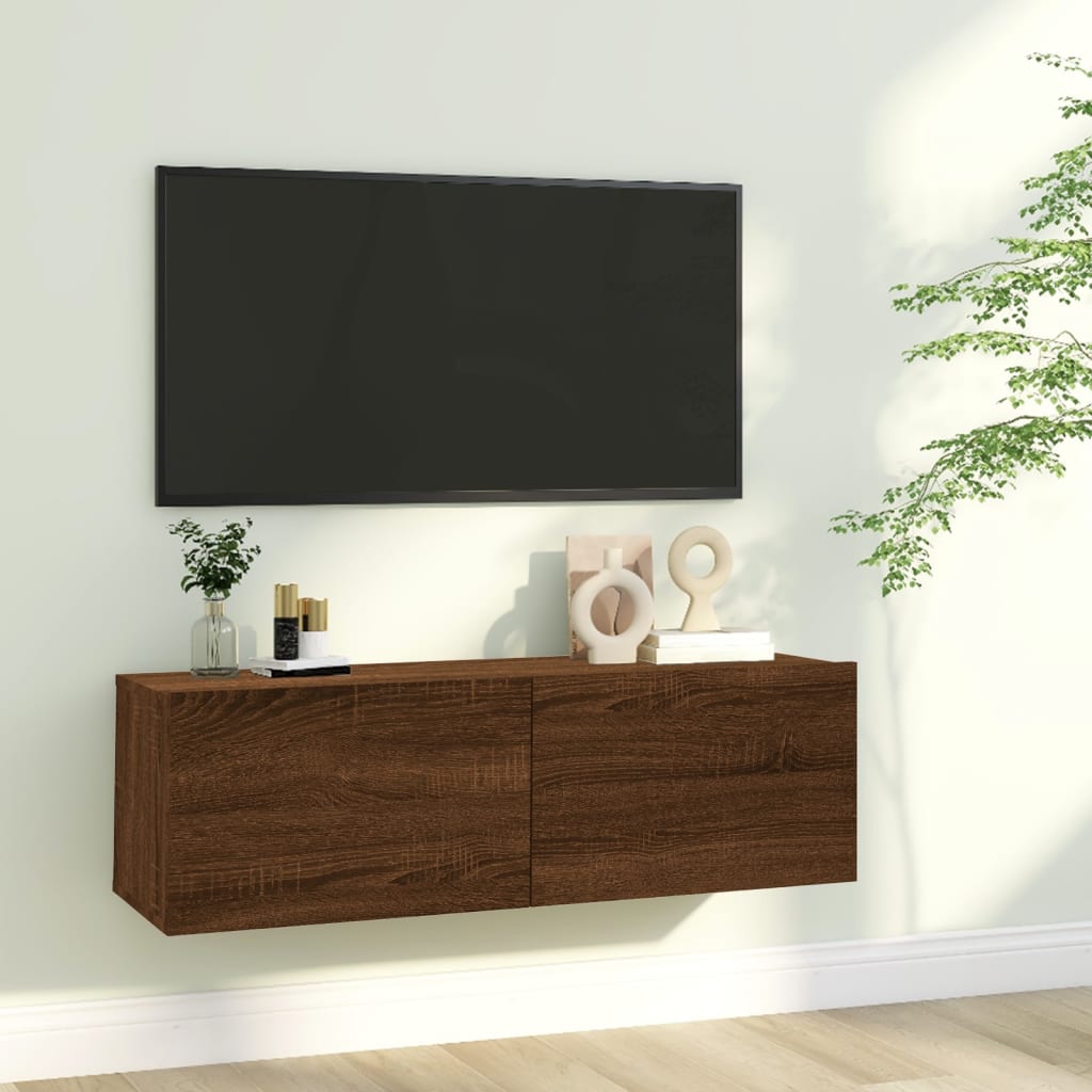 Tv Wall Cabinet 120X30X30 Cm Engineered Wood