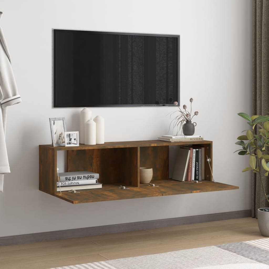 Tv Wall Cabinet 120X30X30 Cm Engineered Wood