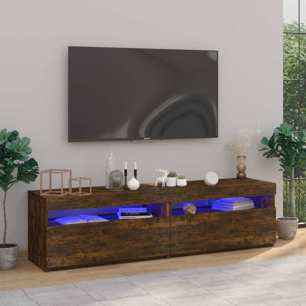Tv Cabinet With Led Lights 60X35X40 Cm