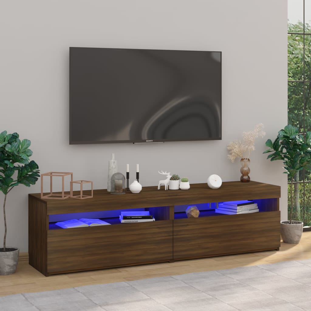 Tv Cabinet With Led Lights 60X35X40 Cm