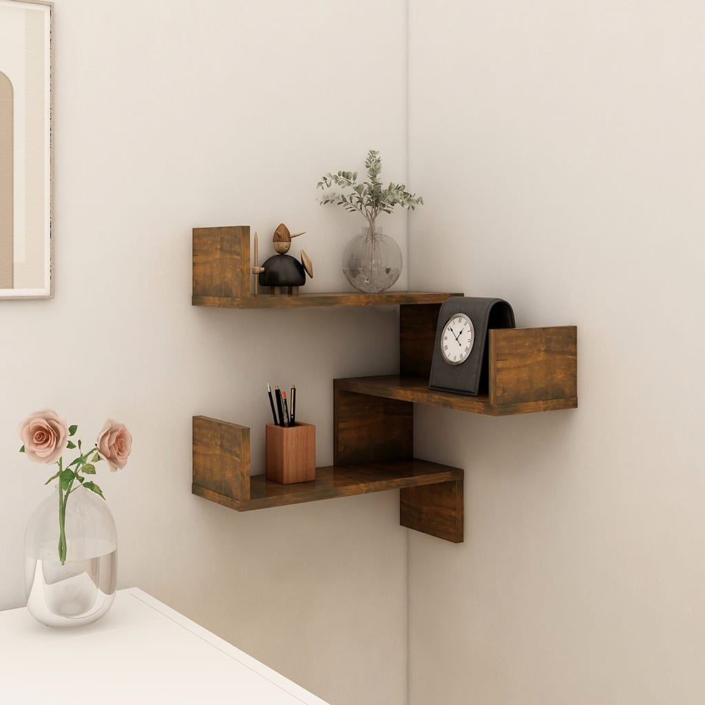 Wall Corner Shelf 40X40X50 Cm Engineered Wood