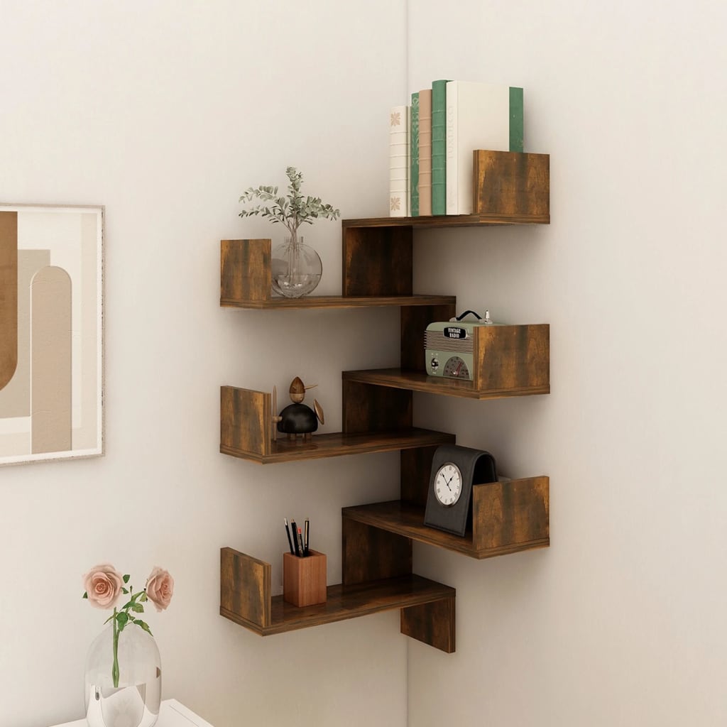 Wall Corner Shelf 40X40X50 Cm Engineered Wood