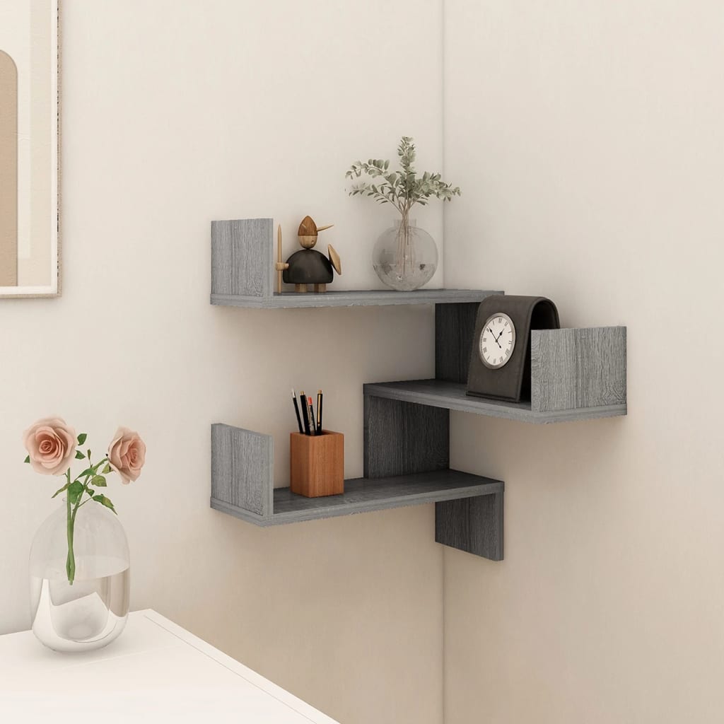 Wall Corner Shelf 40X40X50 Cm Engineered Wood