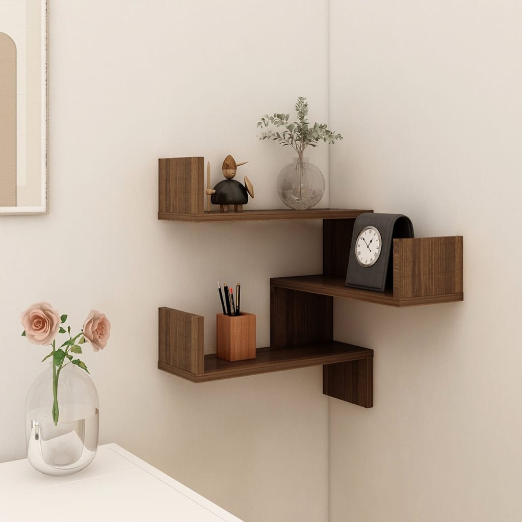 Wall Corner Shelf 40X40X50 Cm Engineered Wood