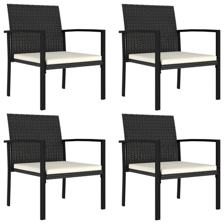 5 Piece Outdoor Dining Set Poly Rattan
