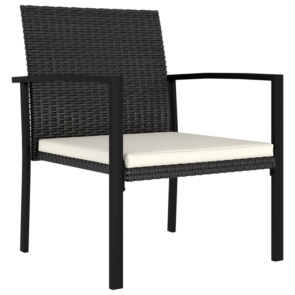 5 Piece Outdoor Dining Set Poly Rattan