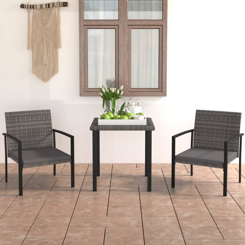 5 Piece Outdoor Dining Set Poly Rattan