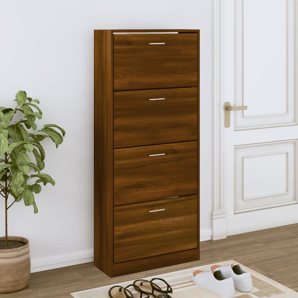 Shoe Cabinet 63X24X Engineered Wood