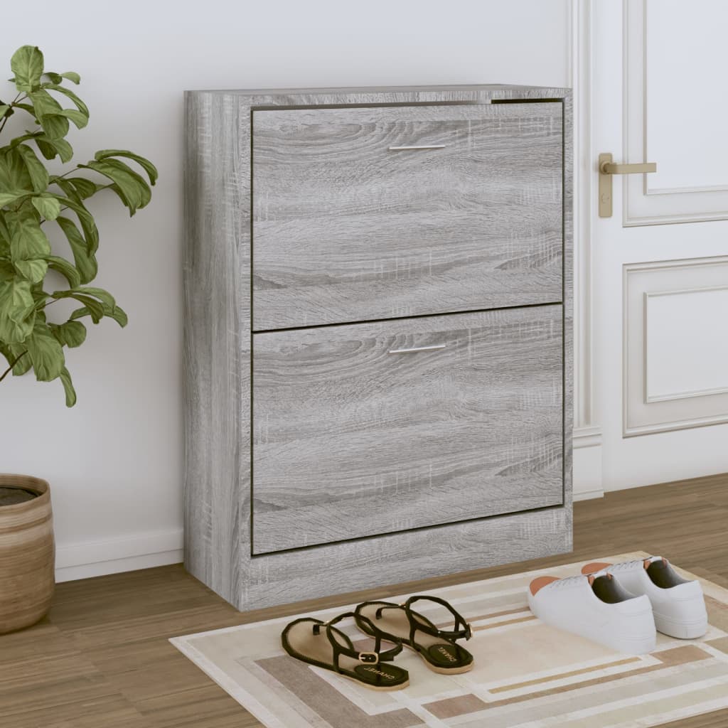 Shoe Cabinet 63X24X Engineered Wood
