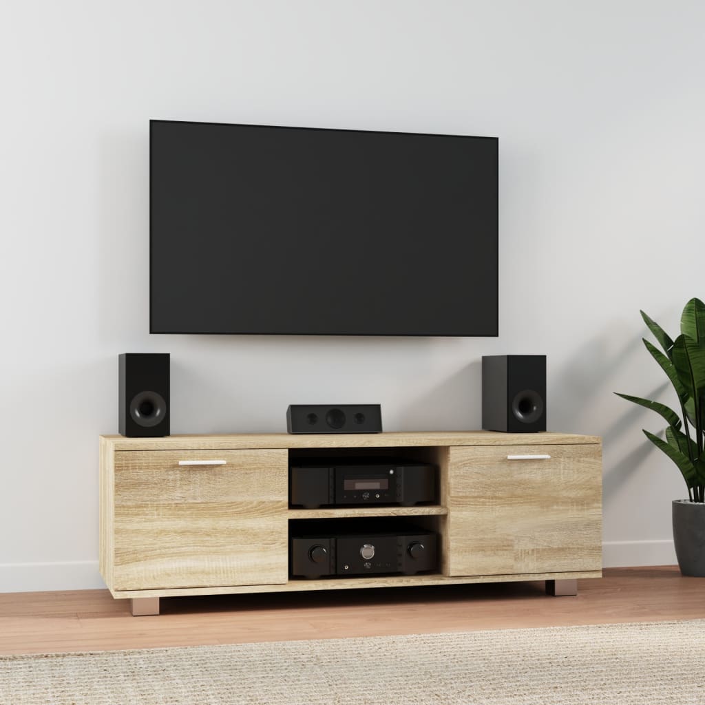 Tv Cabinet High-Gloss Black 120X40.5X35 Cm