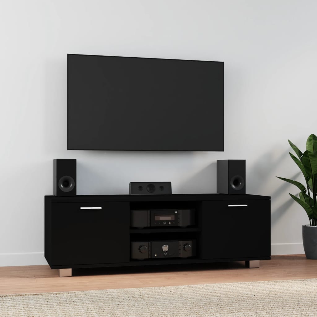 Tv Cabinet High-Gloss Black 120X40.5X35 Cm