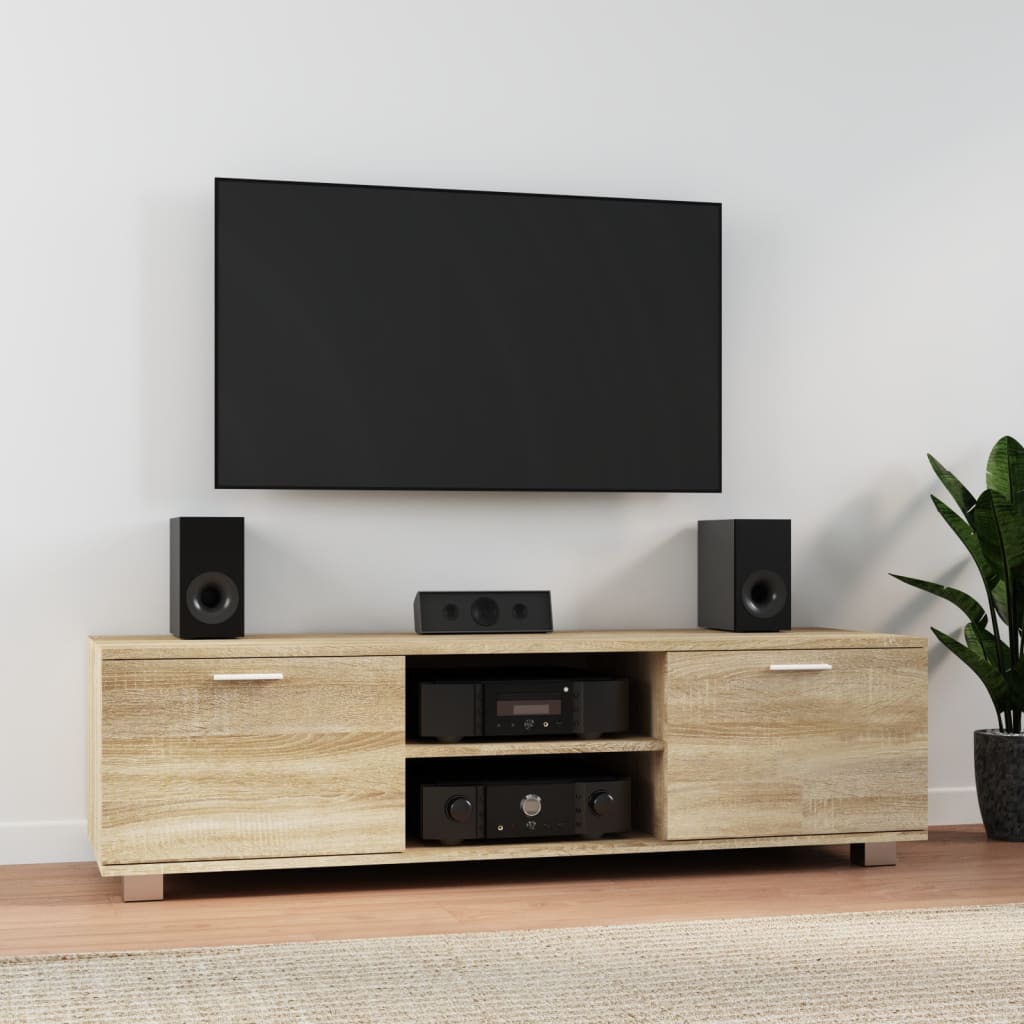 Tv Cabinet High-Gloss Black 120X40.5X35 Cm