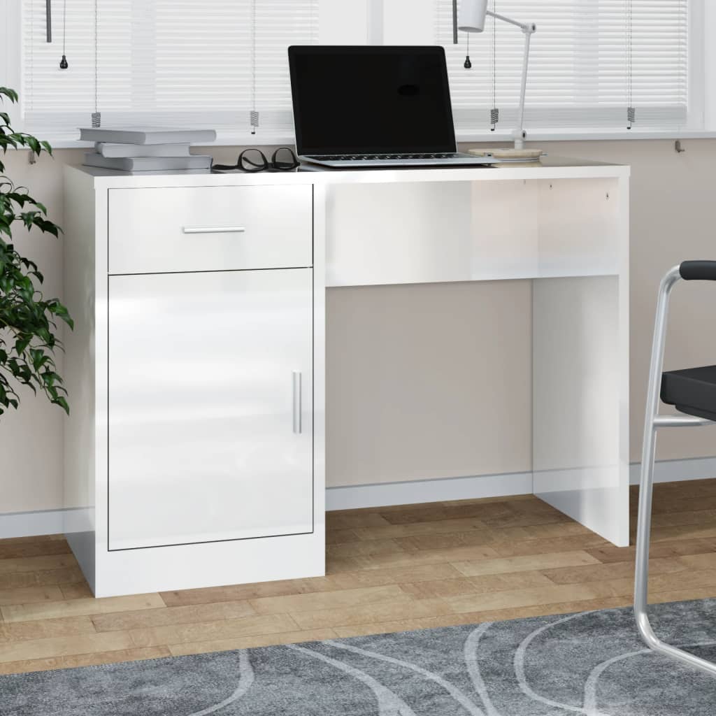 Desk With Drawer And Cabinet 100X40X73 Cm
