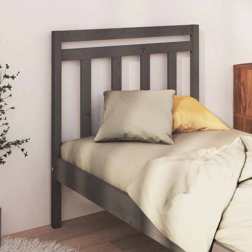 Bed Headboard 96X4X100 Cm Solid Wood Pine