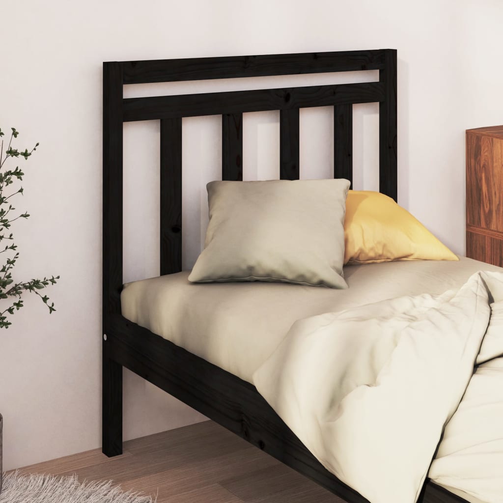 Bed Headboard 96X4X100 Cm Solid Wood Pine