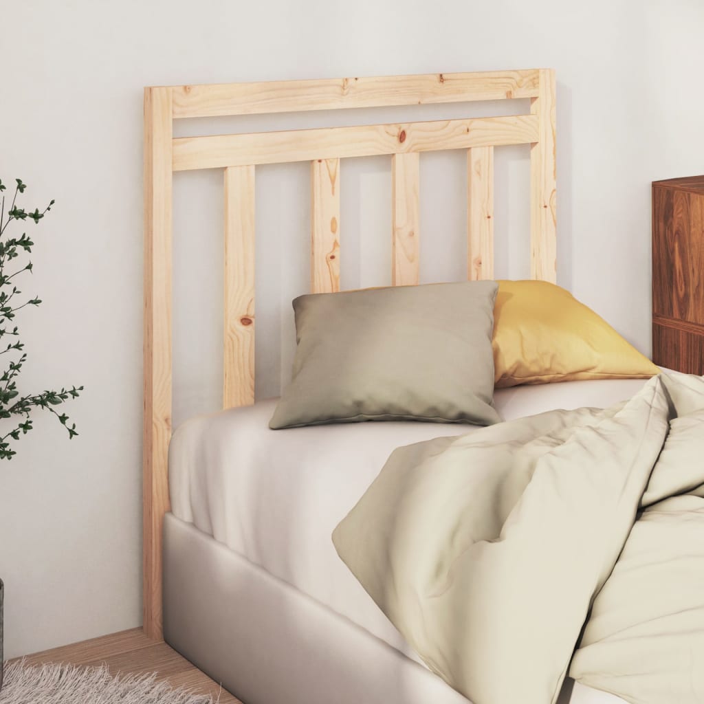 Bed Headboard 96X4X100 Cm Solid Wood Pine