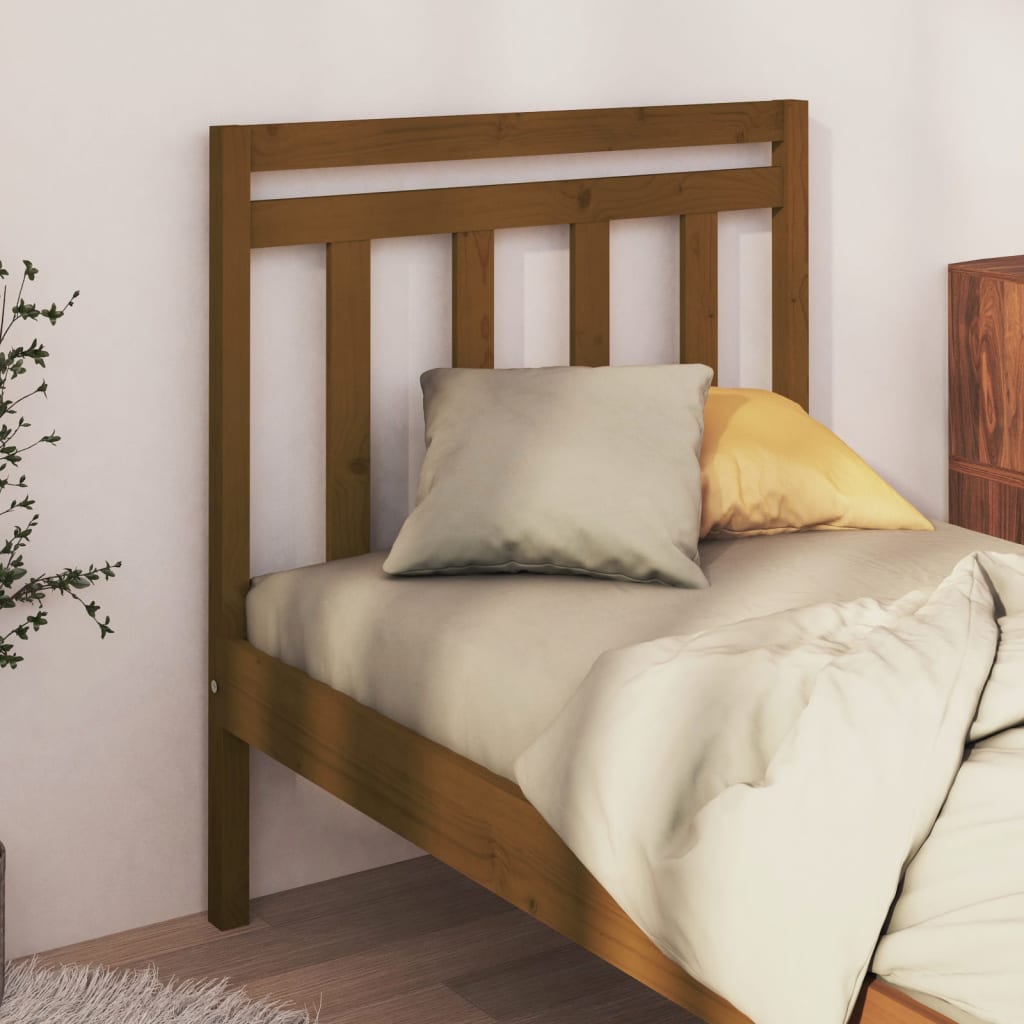 Bed Headboard 96X4X100 Cm Solid Wood Pine