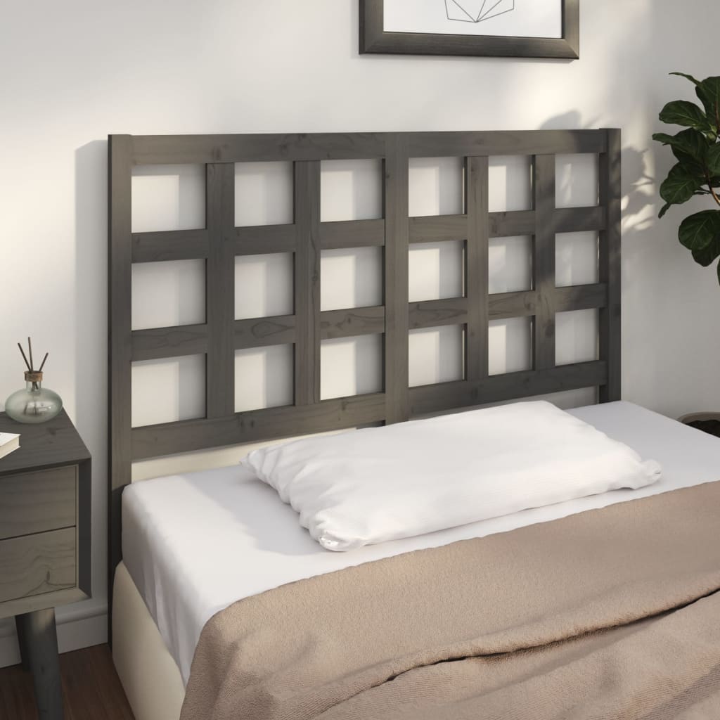 Bed Headboard 80.5X4X100 Cm Solid Wood Pine
