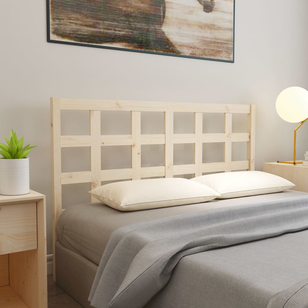 Bed Headboard 80.5X4X100 Cm Solid Wood Pine