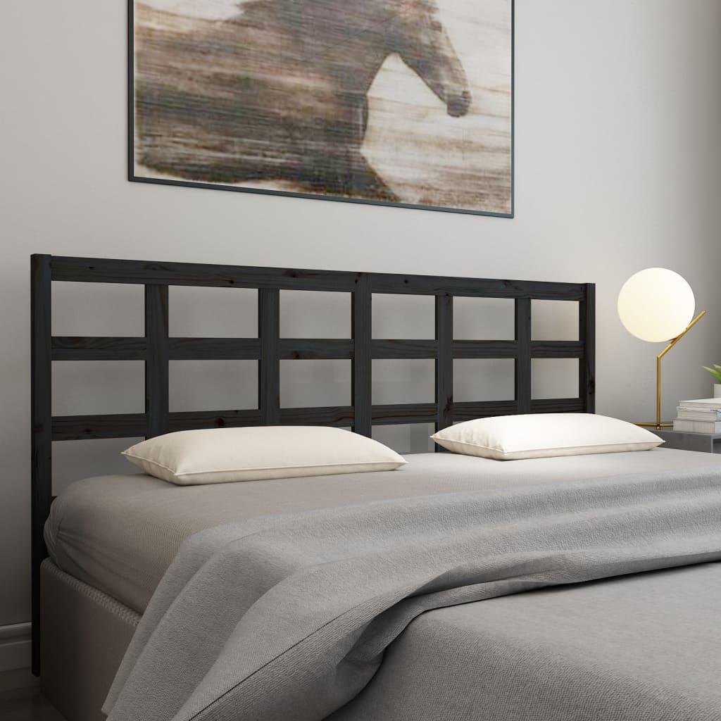 Bed Headboard 80.5X4X100 Cm Solid Wood Pine