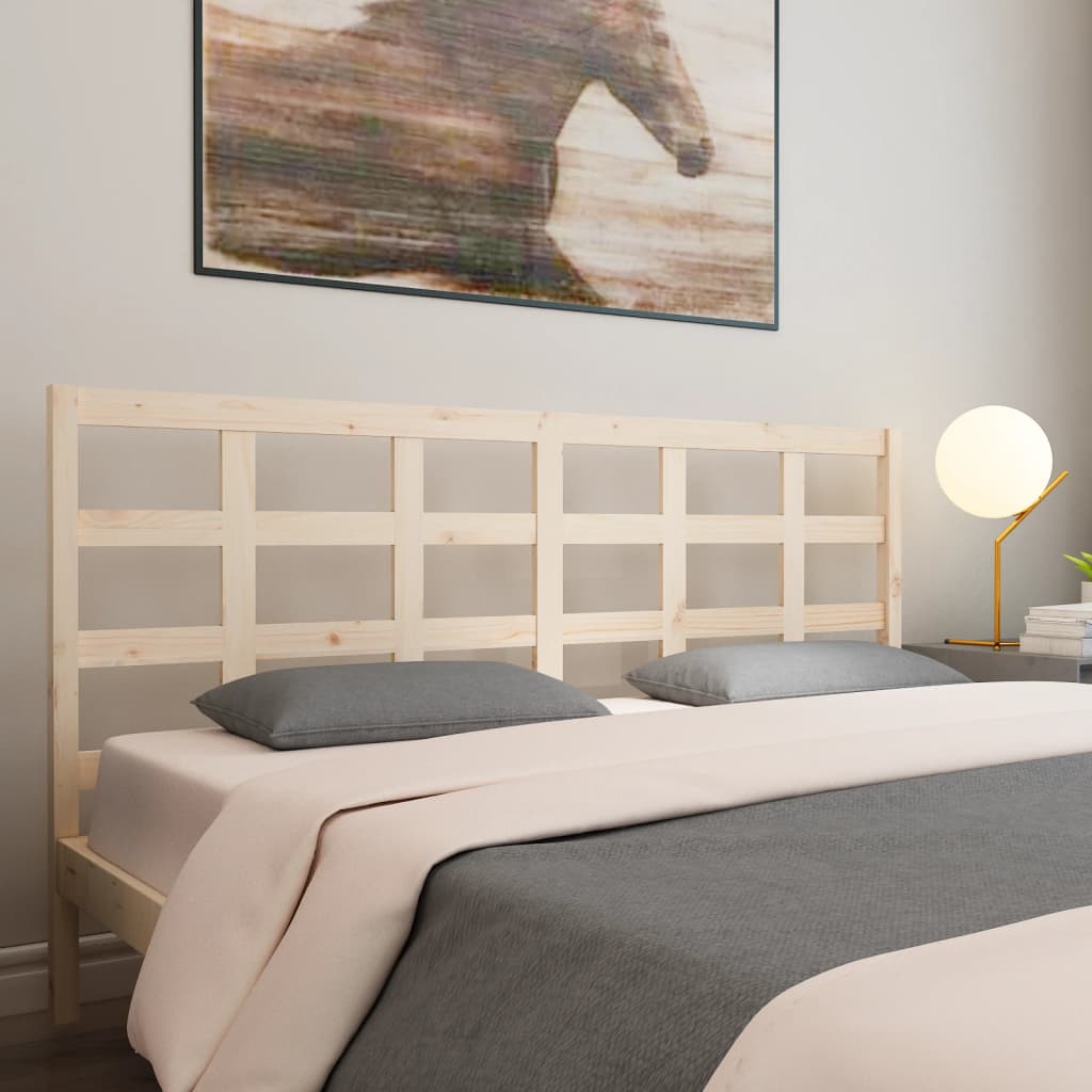 Bed Headboard 80.5X4X100 Cm Solid Wood Pine
