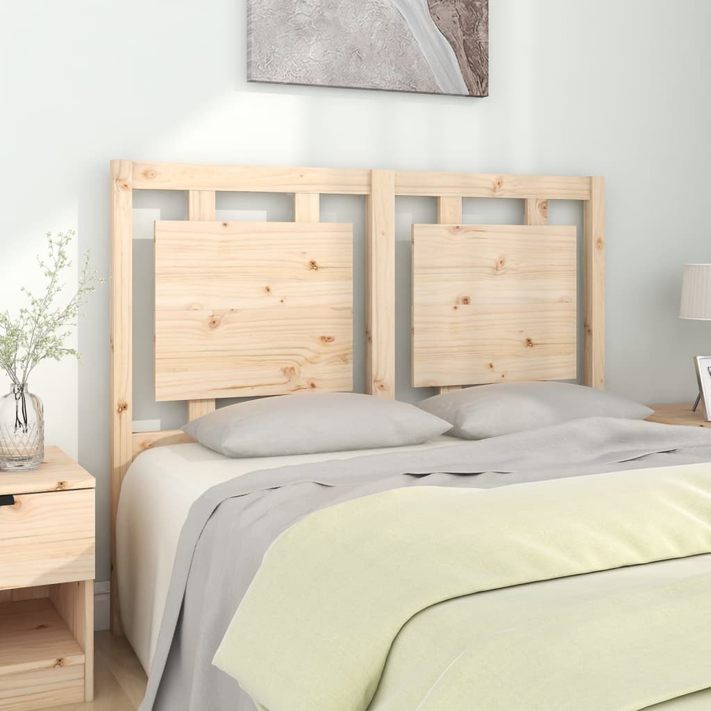 Bed Headboard 105.5X4X100 Cm Solid Pine Wood