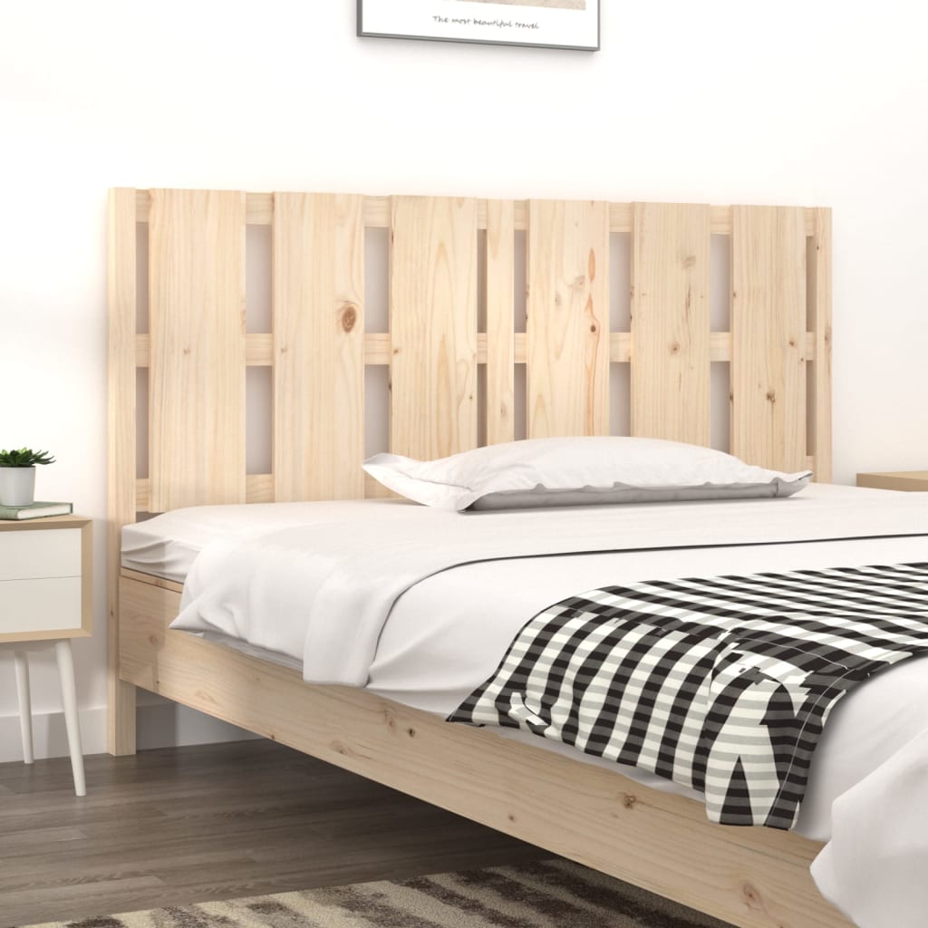 Bed Headboard 80.5X4X100 Cm Solid Wood Pine