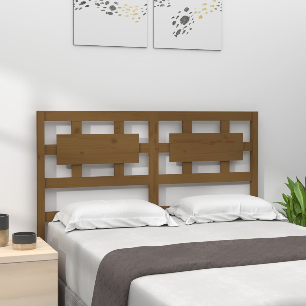 Bed Headboard 80.5X4X100 Cm Solid Wood Pine